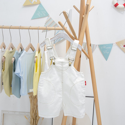 Salopeta scurta pentru copii model nou cu bretele pentru baieti