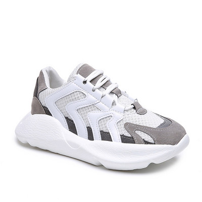 Tenisi casual dama cu sireturi si talpa groasa