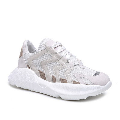 Tenisi casual dama cu sireturi si talpa groasa