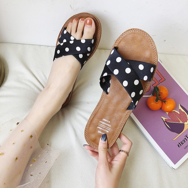 Papuci casual dama cu talpa cu buline