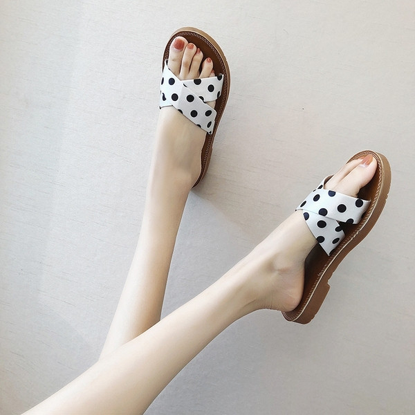 Papuci casual dama cu talpa cu buline