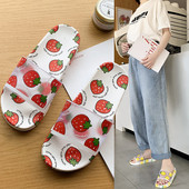 Papuci casual de dama cu aplicatie si curea din silicon