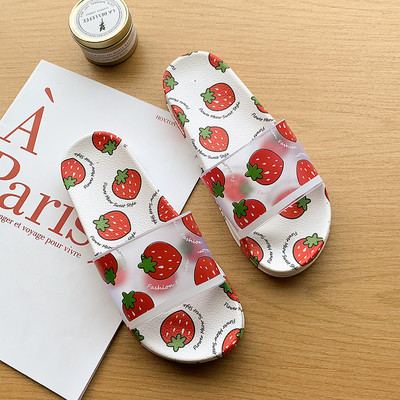 Papuci casual de dama cu aplicatie si curea din silicon