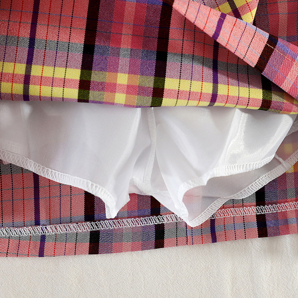 Къса дамска ретро пола с висока талия 