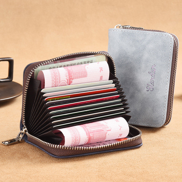 Muška karta torbica sa patentnim zatvaračem i natpisom