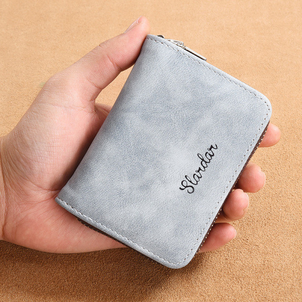 Muška karta torbica sa patentnim zatvaračem i natpisom