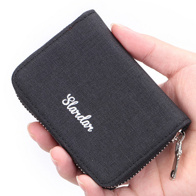 Мъжко портмоне с цип и надпис