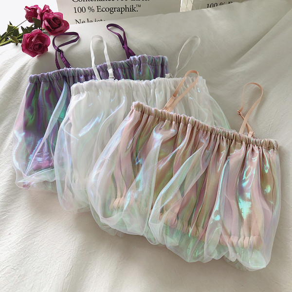 Актуален дамски потник с холограмен ефект 