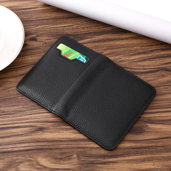 Мъжки ежедневен портфейл без закопчаване от еко кожа