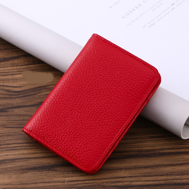 Мъжки ежедневен портфейл без закопчаване от еко кожа