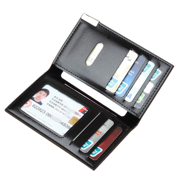 Ежедневно мъжко портмоне без закопчаване с метален елемент