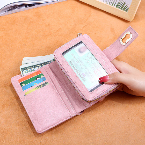 Дамско ежедневно портмоне с метален елемент