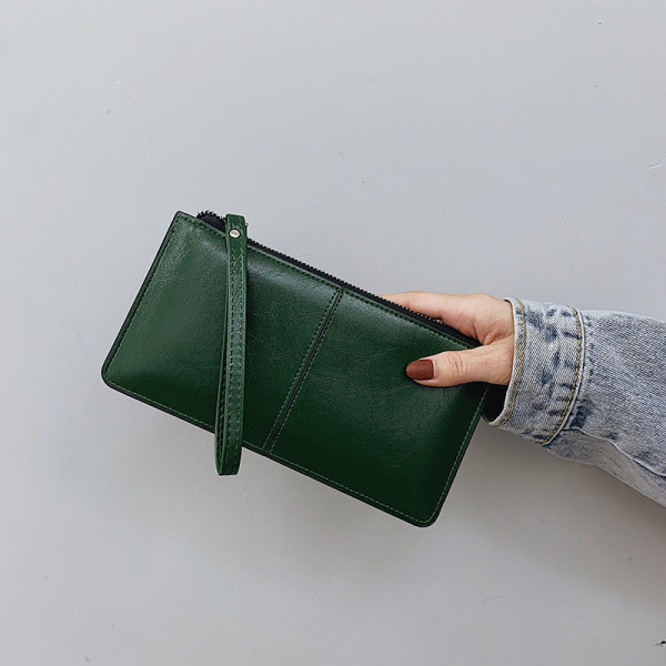 Ежедневно дамско портмоне с дръжка от еко кожа