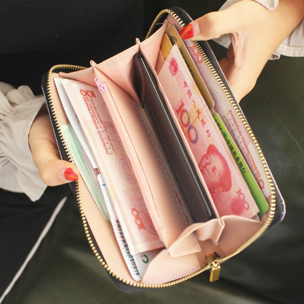 Дамско модерно портмоне с дръжка