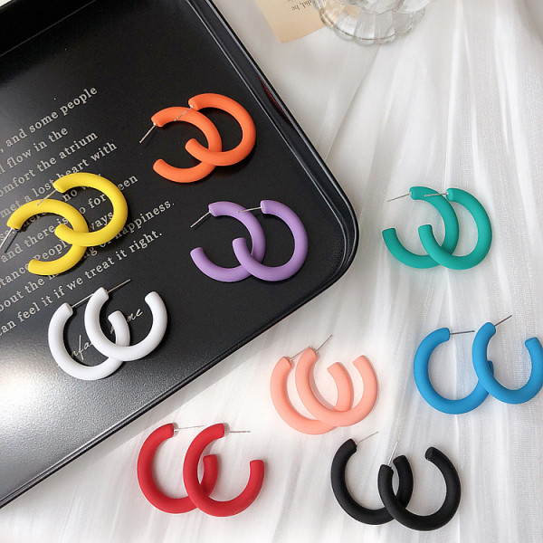 Цветни дамски обеци 