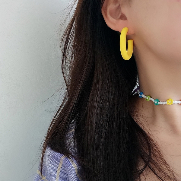 Цветни дамски обеци 