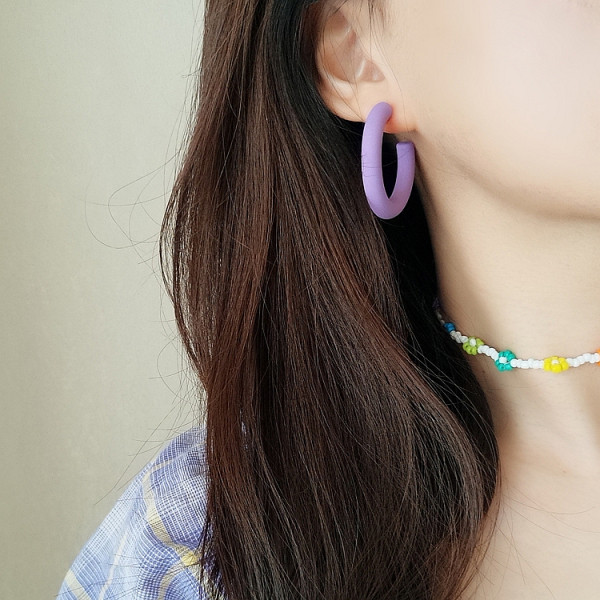 Цветни дамски обеци 