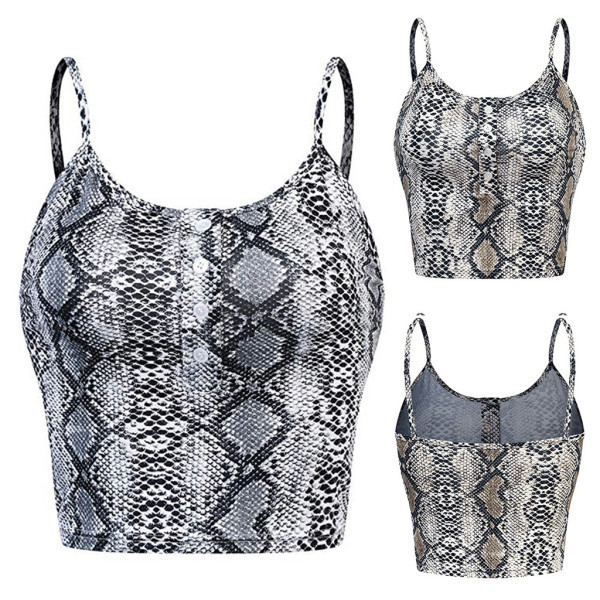 Актуален дамски потник с копчета и обло деколте