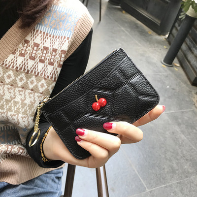 Ежедневно дамско портмоне от еко кожа с 3D елемент