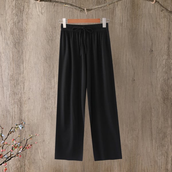 Ежедневен дамски панталон с еластична талия и връзки