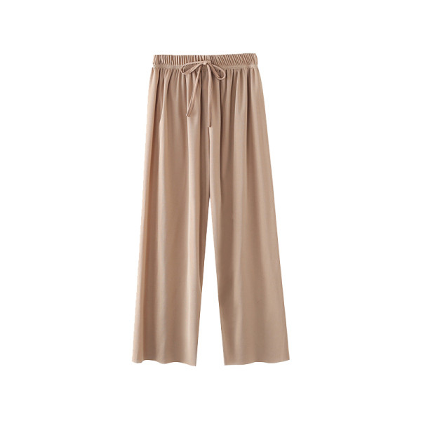 Ежедневен дамски панталон с еластична талия и връзки