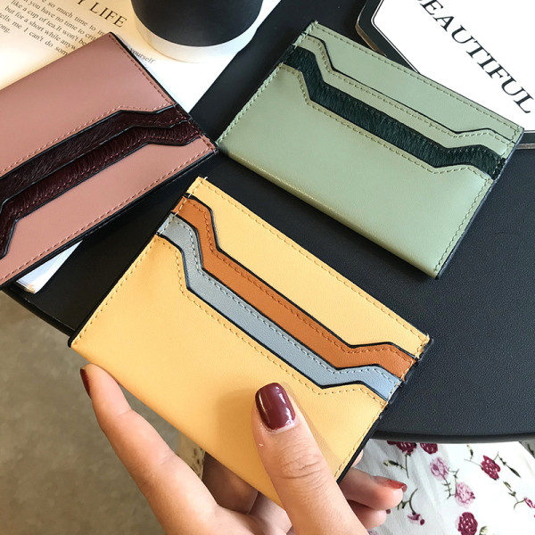 Ежедневен дамски портфейл за карти от еко кожа