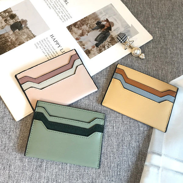 Ежедневен дамски портфейл за карти от еко кожа