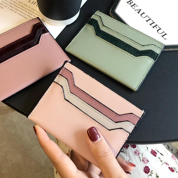 Ежедневен дамски портфейл за карти от еко кожа