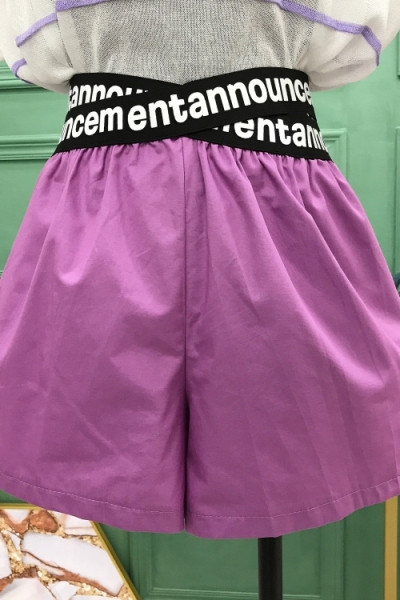 Ежедневни къси дамски панталони с надписи