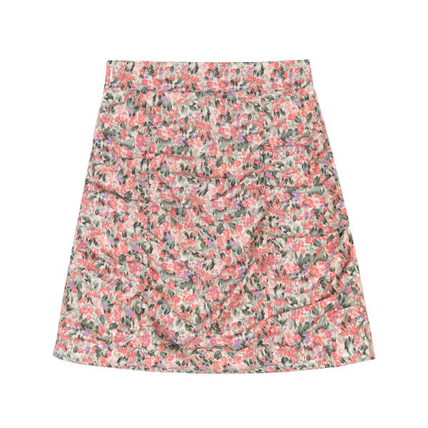 Нов модел дамска пола с флорални мотиви и висока талия