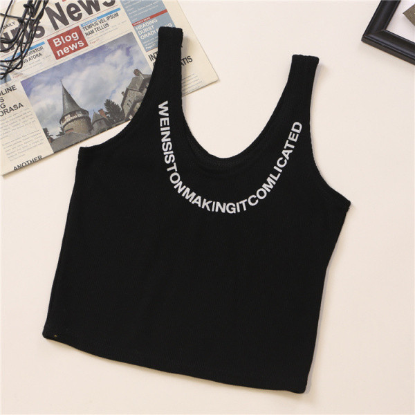 Ежедневен дамски потник с обло деколте 