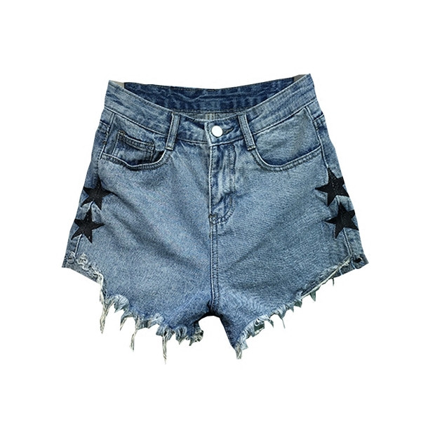 ХИТ Модерни дамски къси дънки с висока талия 