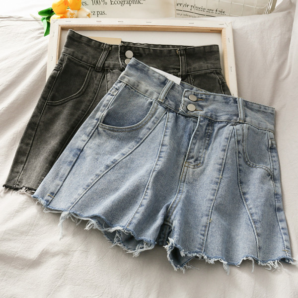 Модерни дамски дънкови панталони с висока талия 