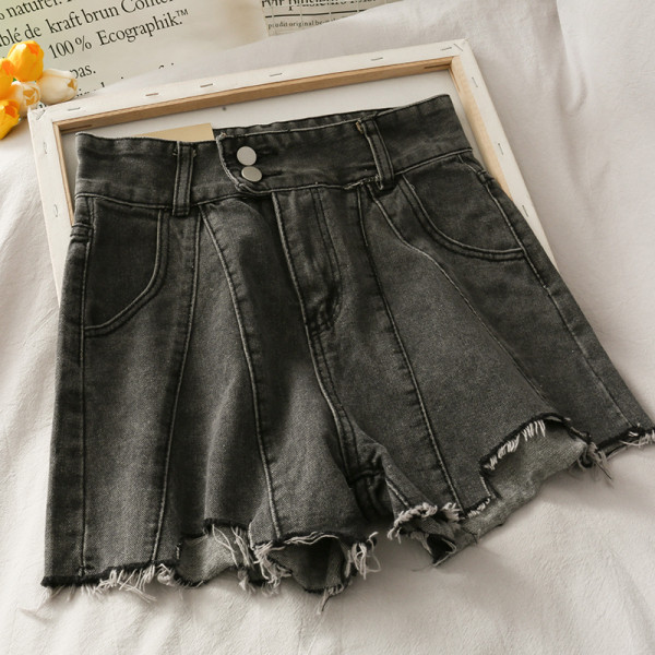 Модерни дамски дънкови панталони с висока талия 