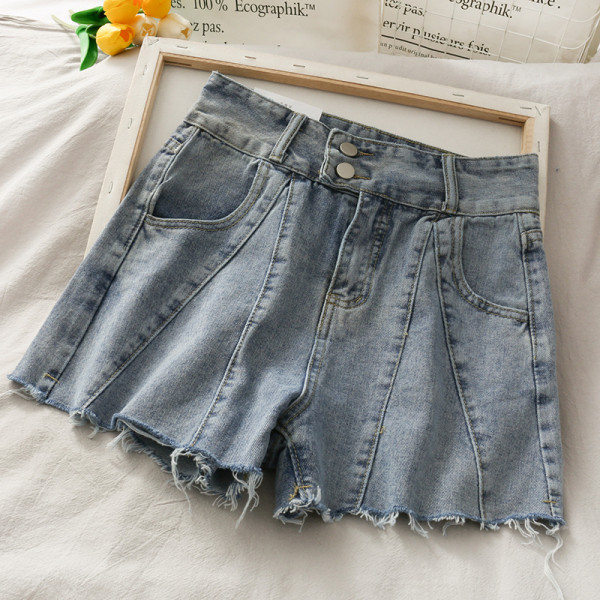 Модерни дамски дънкови панталони с висока талия 