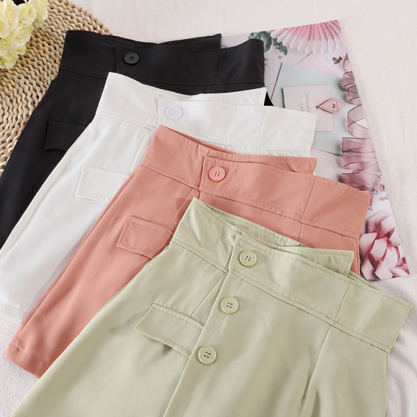 Асиметрична дамска пола-панталон с висока талия 