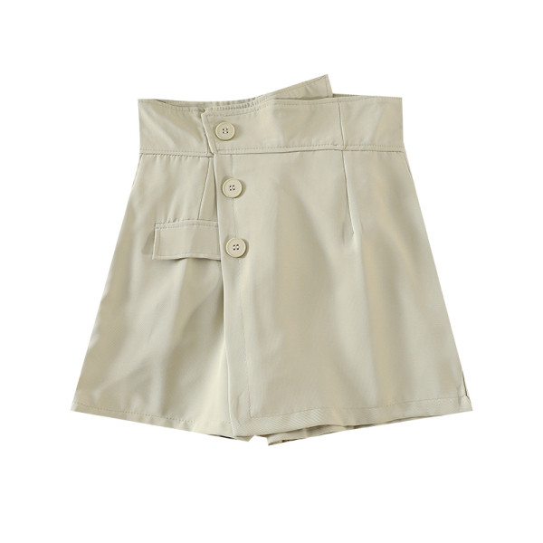 Асиметрична дамска пола-панталон с висока талия 