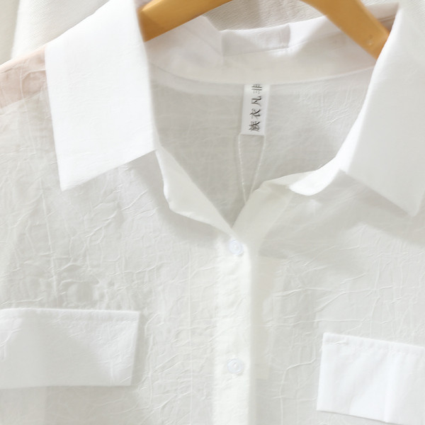 Шифонена дамска риза със завръзваща се предна част