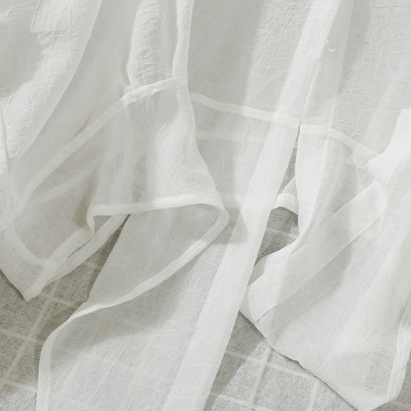 Шифонена дамска риза със завръзваща се предна част