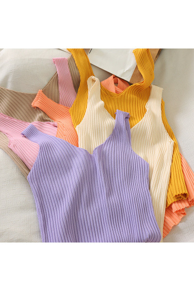 Maiou de damă de zi cu zi din tricotat subțire