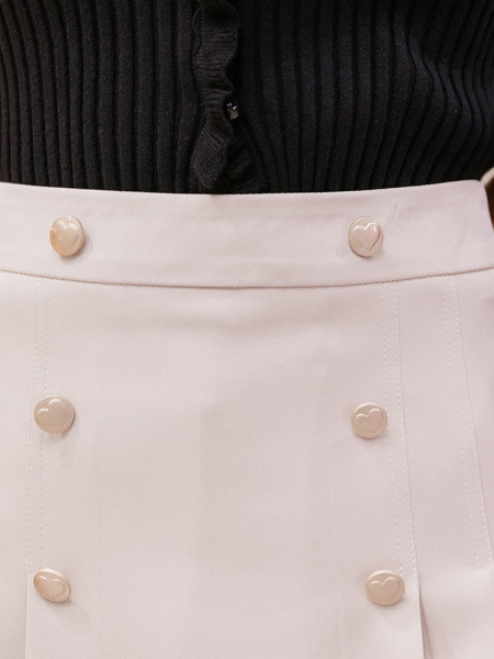 Fusta elegantă de damă, cu linie A cu talie înaltă