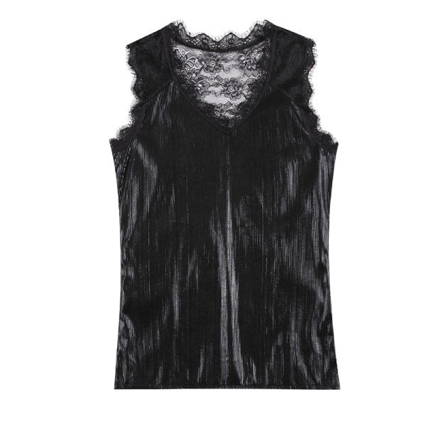 Uue mudeli naiste topp pits- ja spits-kaelusega