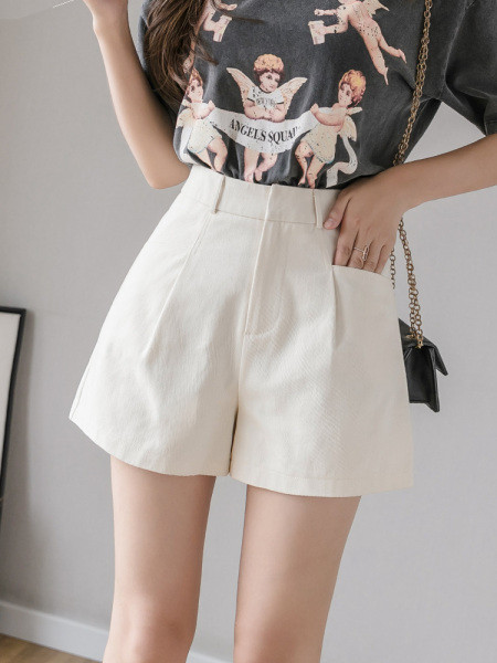 Sieviešu ikdienas šorti ar augstu vidukli