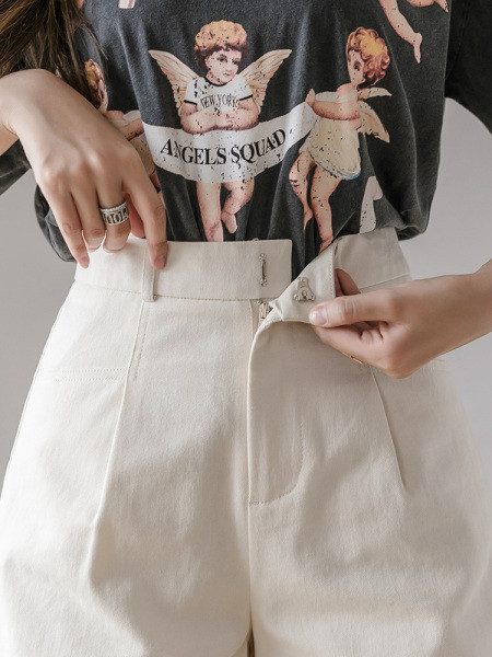 Sieviešu ikdienas šorti ar augstu vidukli