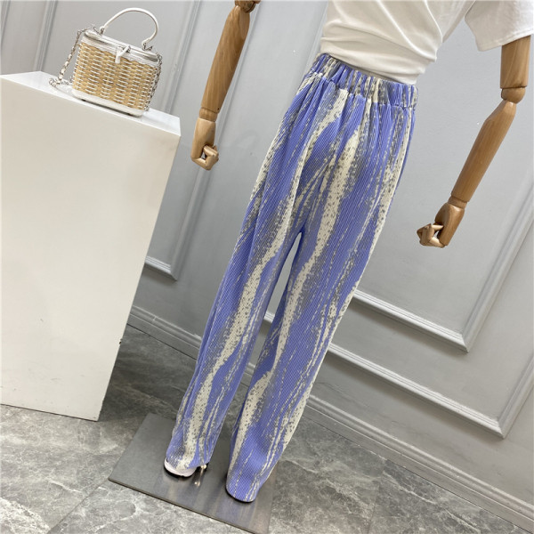 Pantaloni casual dama model lat cu talie inalta