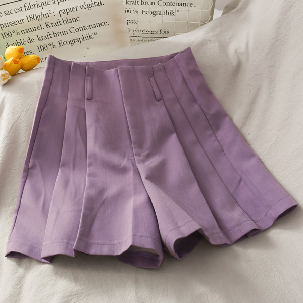 Redős női rövidnadrág magas derékkal