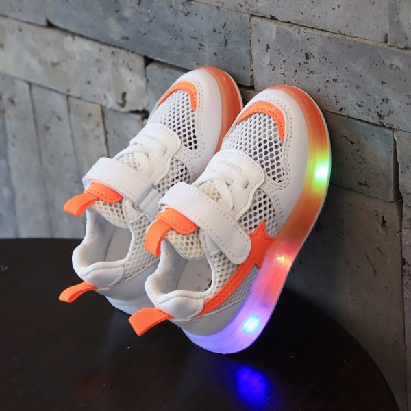 Tīkla bērnu kedas meitenēm ar mirdzošu zoli