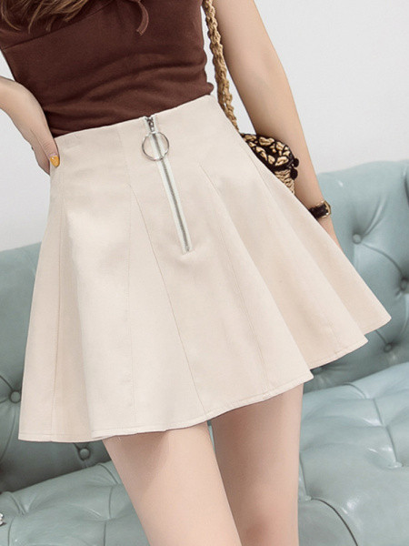 Naiste lõikega seelik lukuga ja kõrge vöökohaga