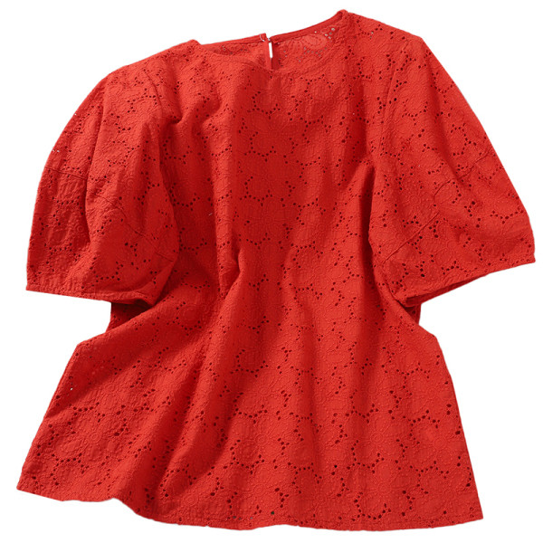 Bluză de damă elegantă cu mâneci scurte și motive florale