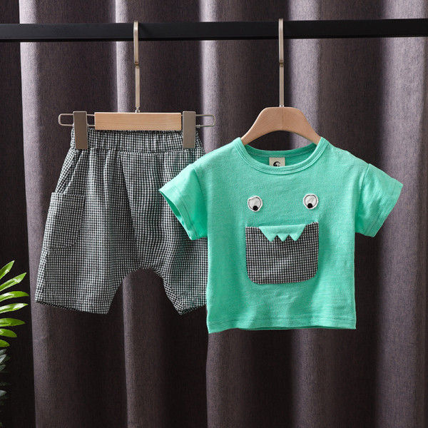 Bērnu vasaras komplekts ar kabatu zēniem